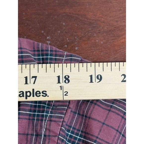 Dockers Long Sleeve Plaid Button Up Shirt‎ Men's Size L Red Black White - Picture 3 of 7